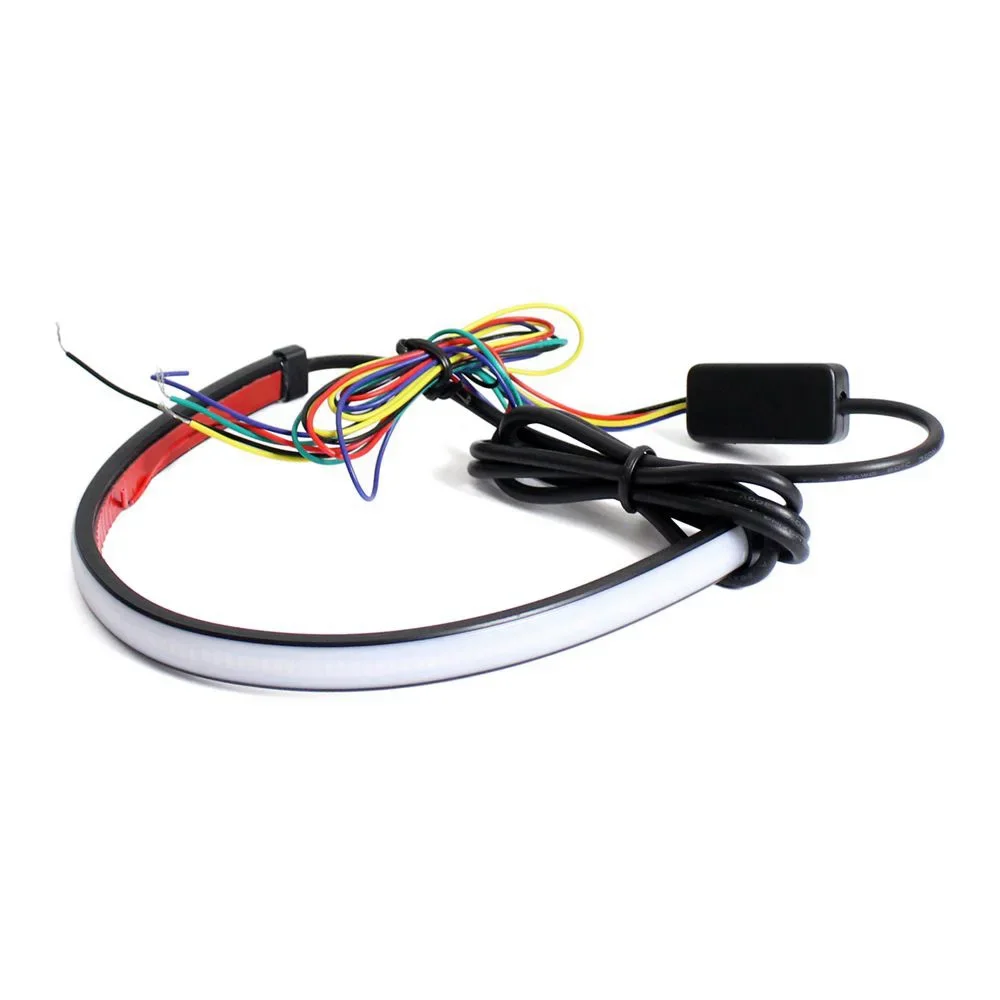Motorcycle Turn Signal Light Strip Moto Sequential Switchback Flowing Turn Brake Lights LED Taillight Stripe 20CM 30CM 45CM 60CM
