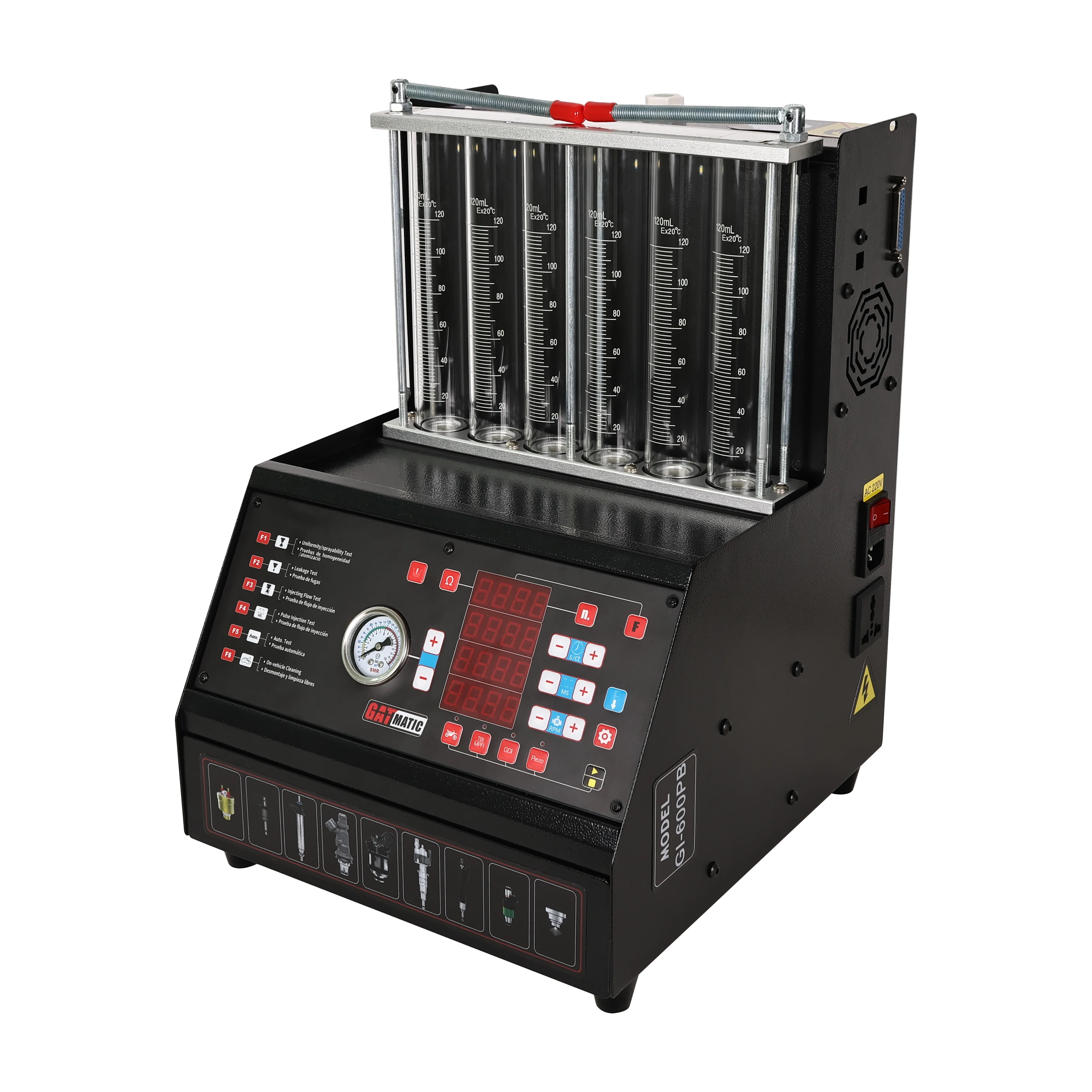 GATmatic Car Ultrasonic Fuel Injector Cleaner Engine Analyzer Gas Oil Cleaning Nozzle Machine