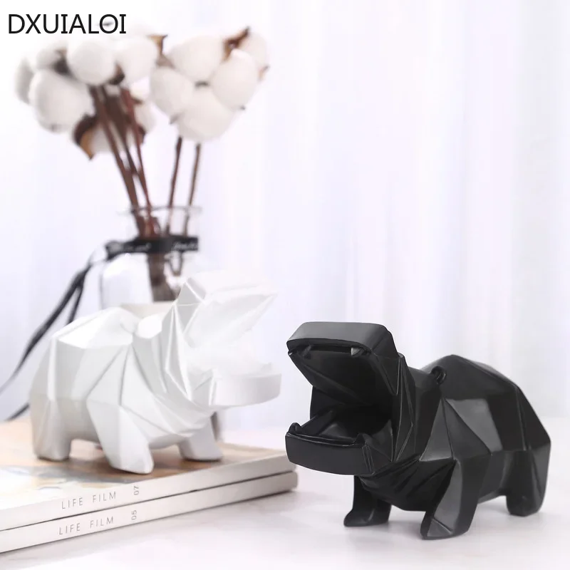 

Nordic Creative Abstract Animal Sculpture Piggy Bank Decoration Children Gift Piggy Bank Home Living Room Desktop Decor 1pcs