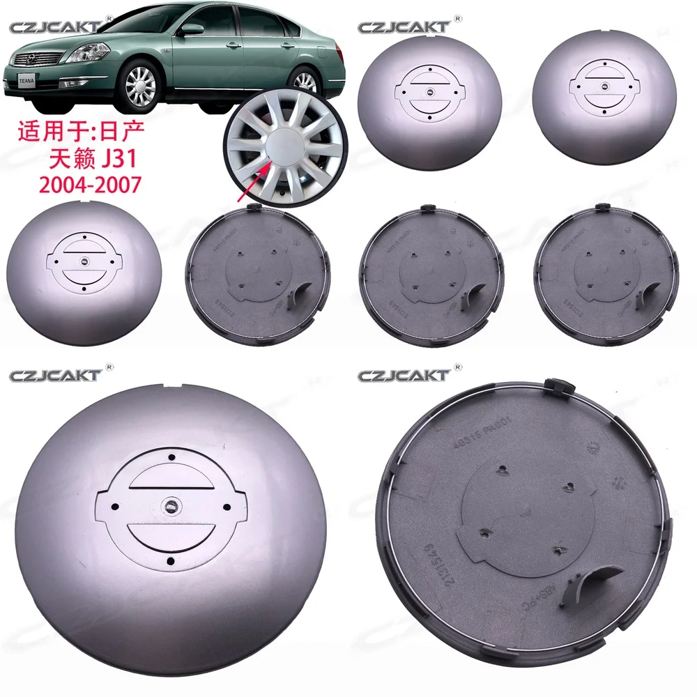 

16 Inch Wheel Center Cap Hubcap for Nissan Teana J31 Compatible with 2004 2005 2006 2007 Car Alloy Wheels Accessories Auto