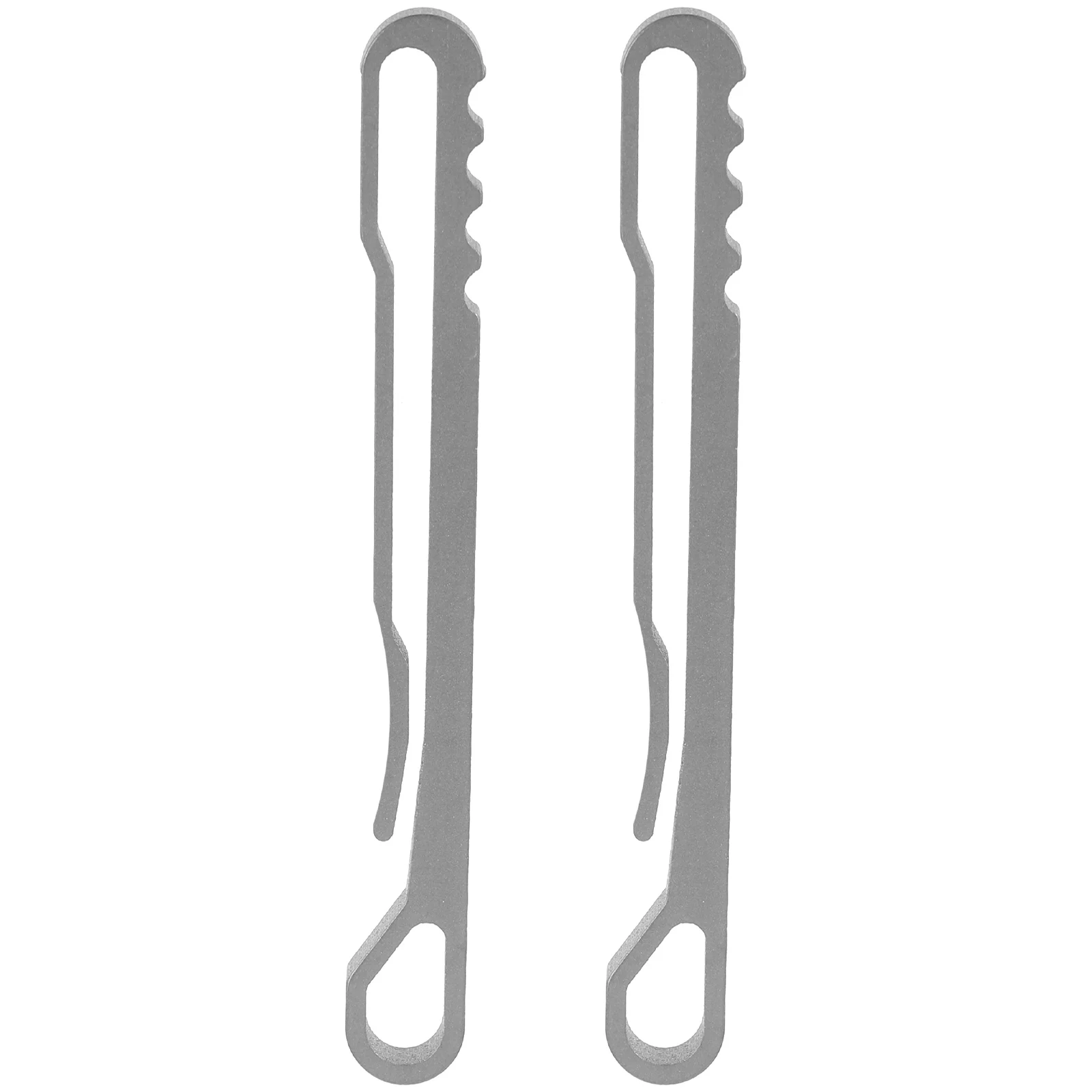 

2pcs Keychain Carabiner Hooks Titanium Alloy Durable Lightweight Strong Non Rust Corrosion Resistant Ring Buckle Pocket Clip