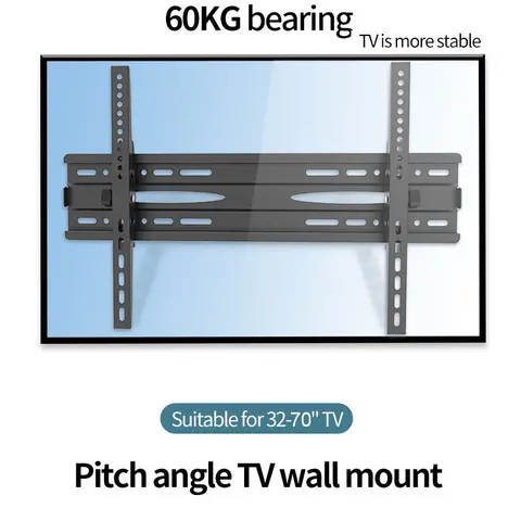 BEISHI TV 벽 마운트 32-70 인치 LED LCD TV 용 조정 가능한 틸트 브래킷 VESA Max 600x400mm 로딩 무게 75kg TV 지원