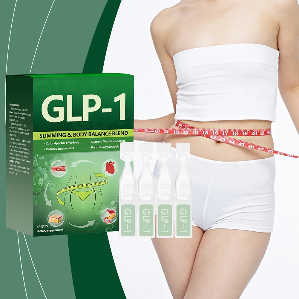 Glp-1 Slimming Body Balanced Blends Drops Supplement Drops Fats Burning Weight Loss Drops Herbal Slimming Body,for Adults