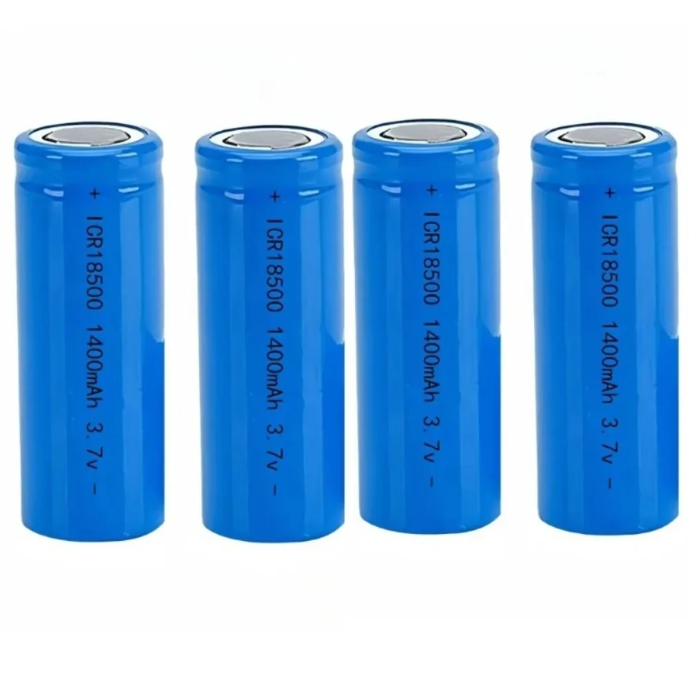 6 unids/lote 18500 batería de litio recargable 1400mAh 3,7 V batería recargable linterna fuerte iluminación herramienta eléctrica batería