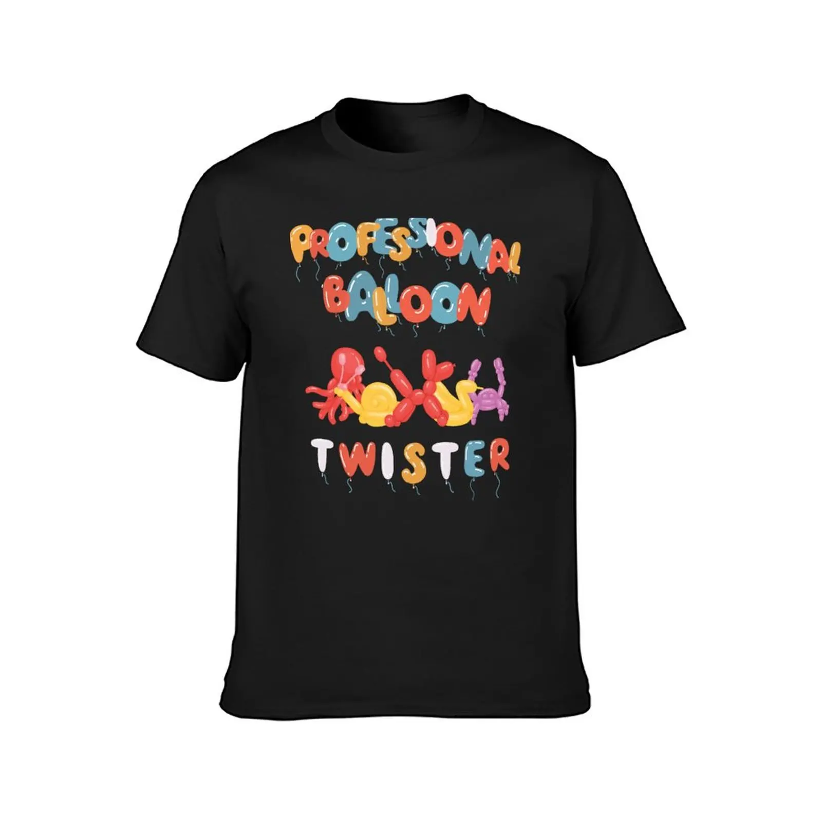 Professional Balloon Twister Balloon T-shirt graphics sweat boys animal print anime men workout shirt