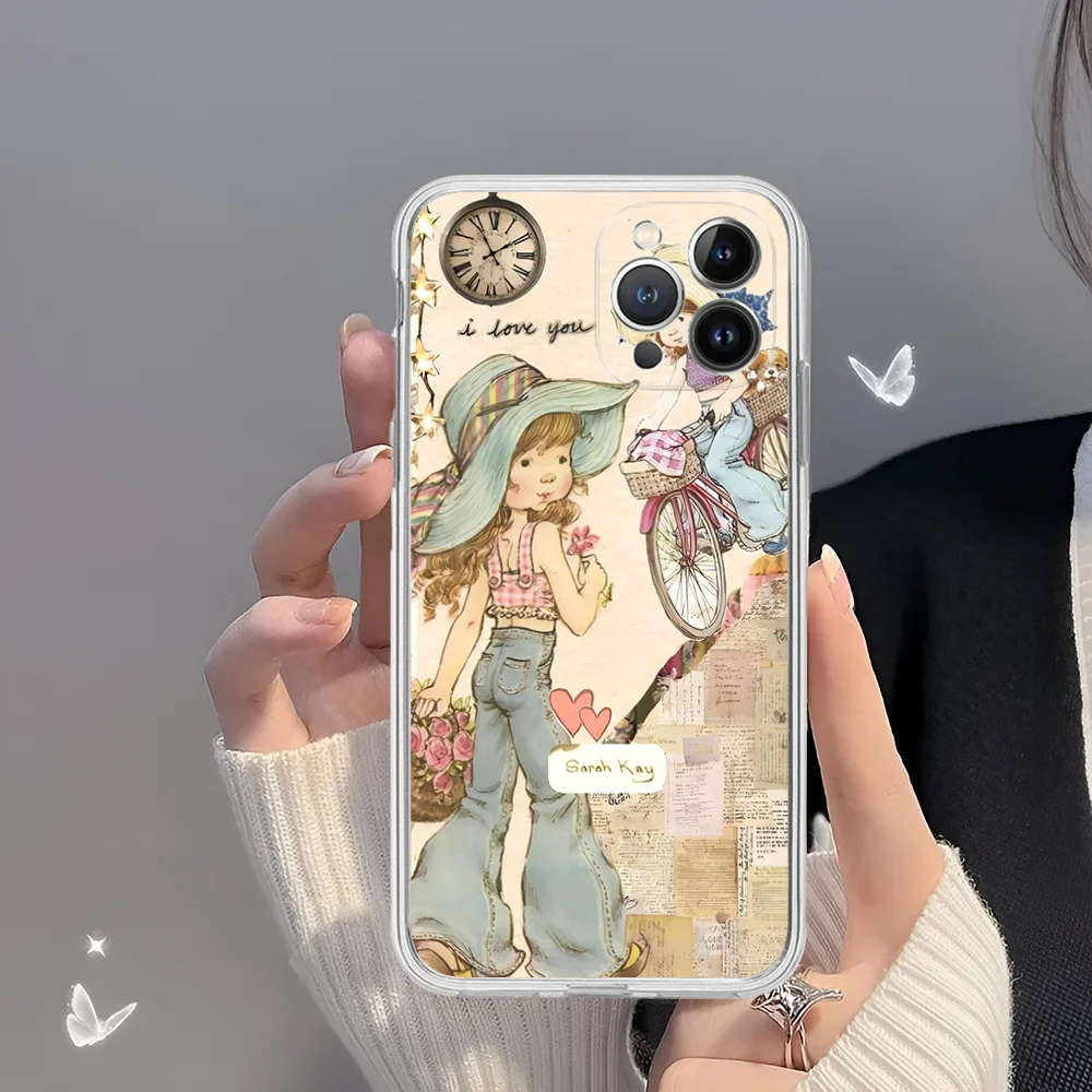 S-Sarah K-Kay L-Little Girl Phone Case for iPhone 16 15 8 7 6 6S Plus X SE XR XS 14 11 12 13 Mini Pro Max Mobile Case