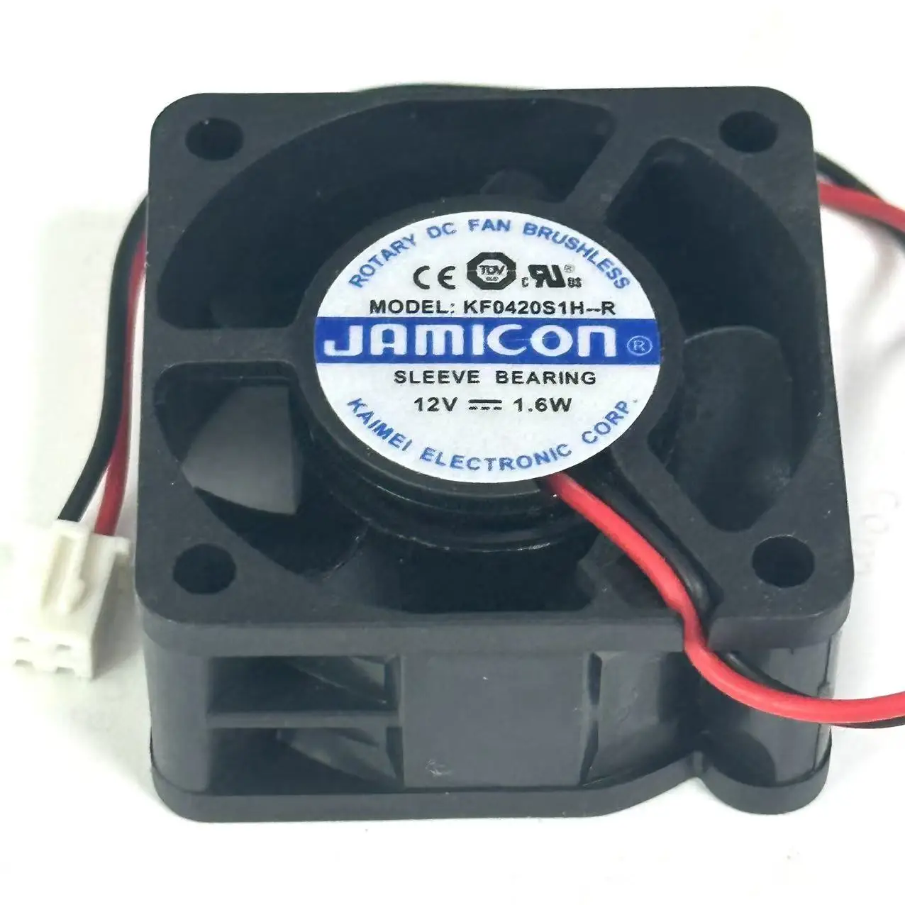 JAMICON KF0420S1H-R DC 12V 1.6W 40x40x20mm 2-Wire Server Cooling Fan