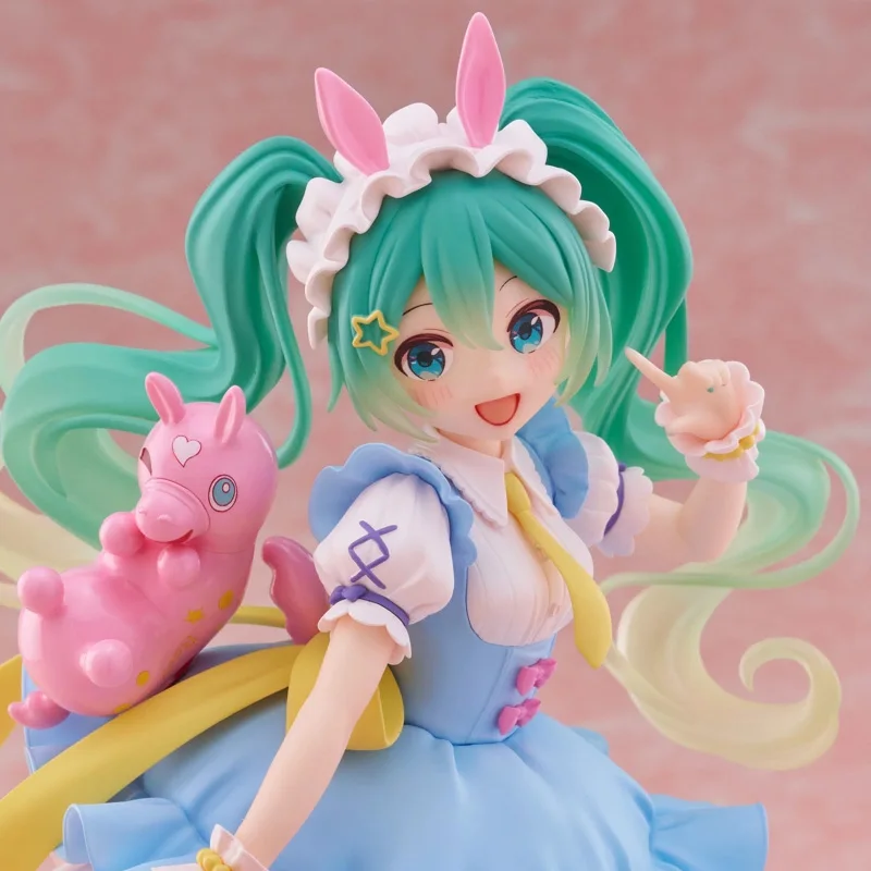 Figurka Anime Hatsune Miku Bajkowa Kraina Czarów Hatsune Miku Kot w Butach Kawaii Figurki Akcji Kolekcja dla Dorosłych Model Zabawka Prezent