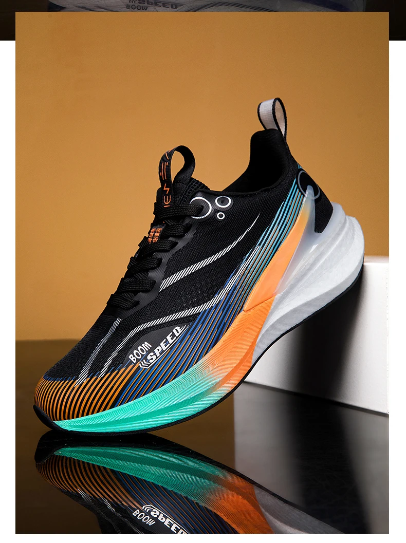 Professionelle Marathon-Laufschuhe für Herren mit Carbonplatte, Leichte, Atmungsaktive, Komfortable Damen-Sportschuhe mit Stabiler Unterstützung für Sprint – Detail 22