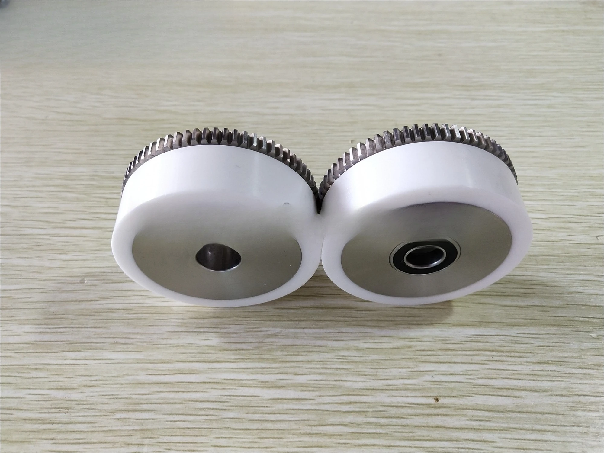 Wire EDM Machine S414 S415 White Ceramic Tension Roller Stainless Steel Gear Set For CNC Sodick Machine Series Part