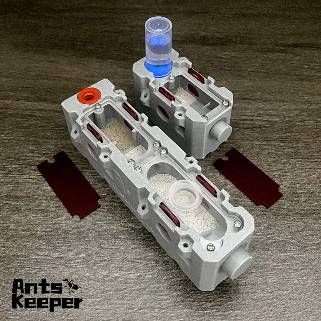 Ants Keeper Modular Tube FormicariumAnt Farm for New Queen or Small Colony Flat Nest for Ants Keeping with Feeder Expandable