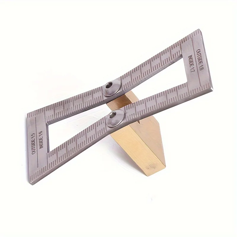 Dovetail Marker Wood Dovetail Tool, Woodworking Crafts Hand Tool Precise Dovetail Guide with 1:5 1:6 1:7 1:8 Slopes Brass Body