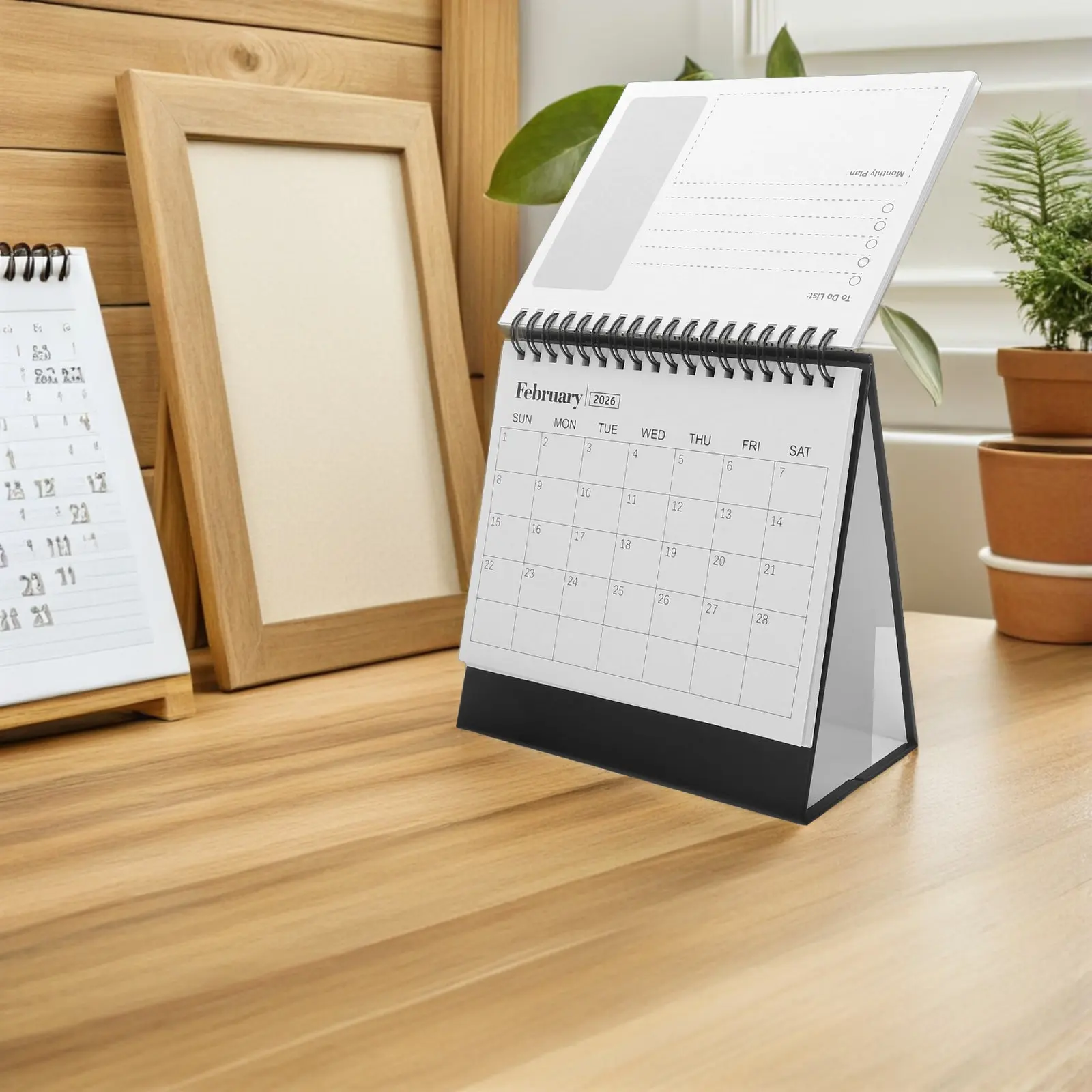 

Настольный календарь-планировщик на 2026 год, мини, отдельно стоящий, ежемесячный, из плотной бумаги, устойчивой к чернилам, для работы, учебы и ежедневного планирования