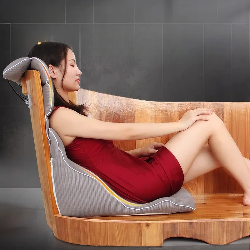 

Bath Cushion Pillow Mat Nonslip Ergonomic Bathtub Rest Bath Pillows Waterproof Breathable for SPA Bath Accessories Soaking Tub