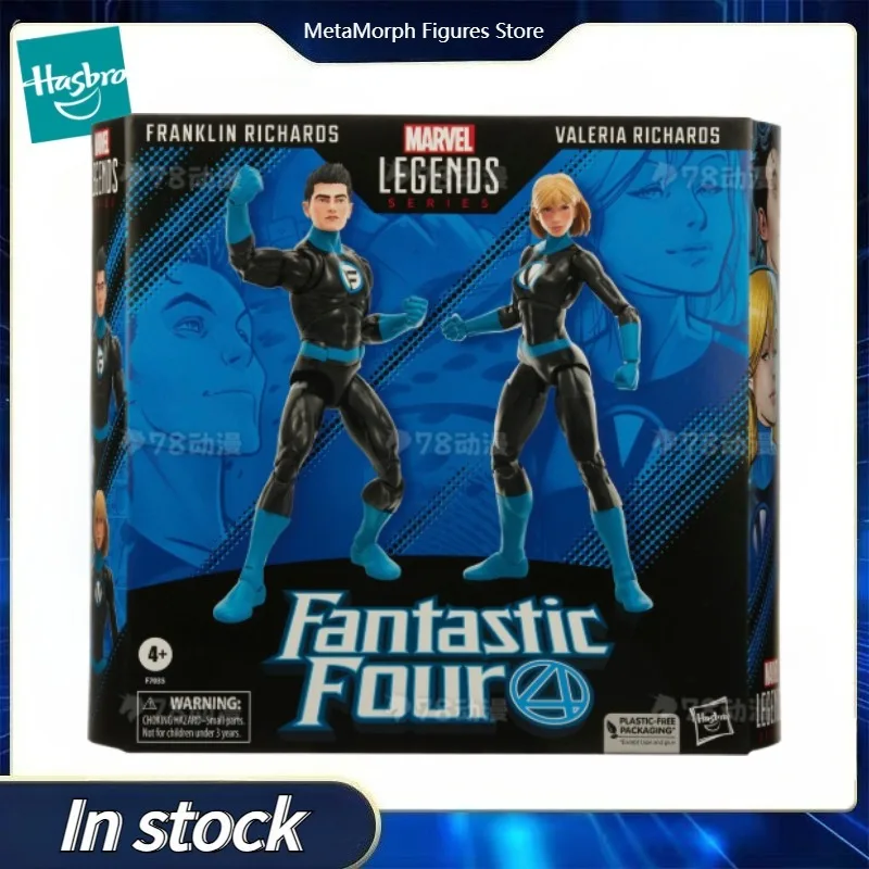 

Original Hasbro Marvel Legends Series Fantastic Four Franklin Richards and Valeria Richards Anime Figure Toy Collection Gift