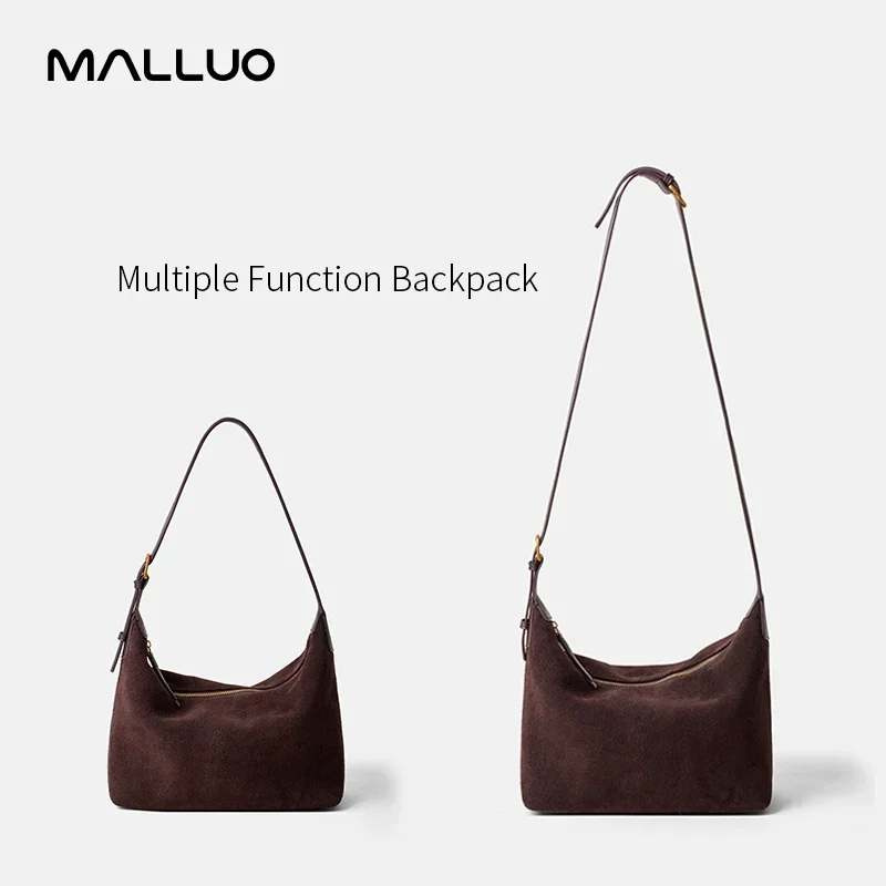 

Зимняя женская сумка через плечо из натуральной замши, женская повседневная универсальная сумка на плечо, женские классические сумки из воловьей кожи под мышками