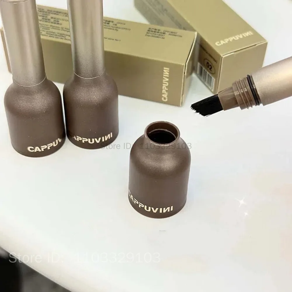 Tweeërlei gebruik Zwarte Vloeibare Wenkbrauw Pen Haarlijn Verven Stok Verschillende Wortel Wilde Wenkbrauwen Tattoo Snel Vullen Overzicht Schaduw Make-up