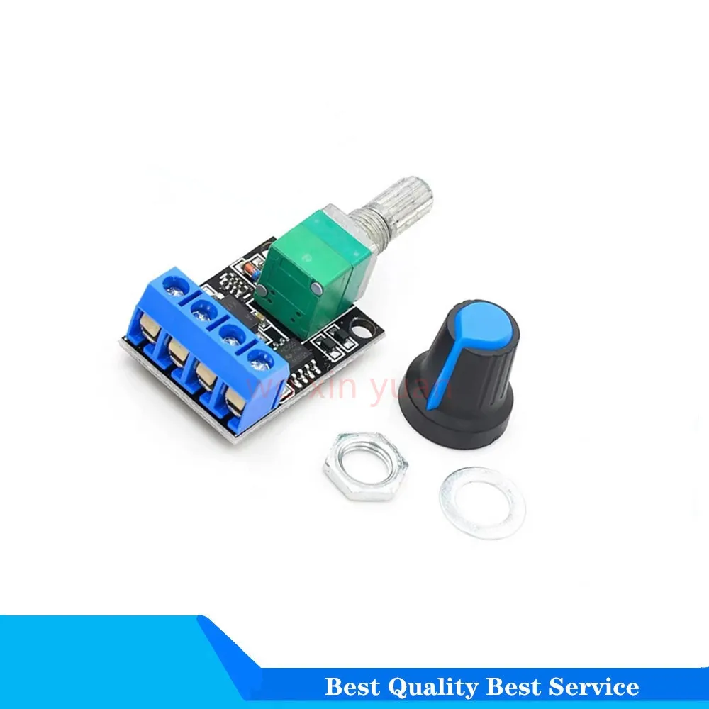 Mini 5A 10A 90W PWM 12V DC Motor Speed Controller Module DC-DC 4.5V-35V Adjustable Regulator Control Governor Switch 24V