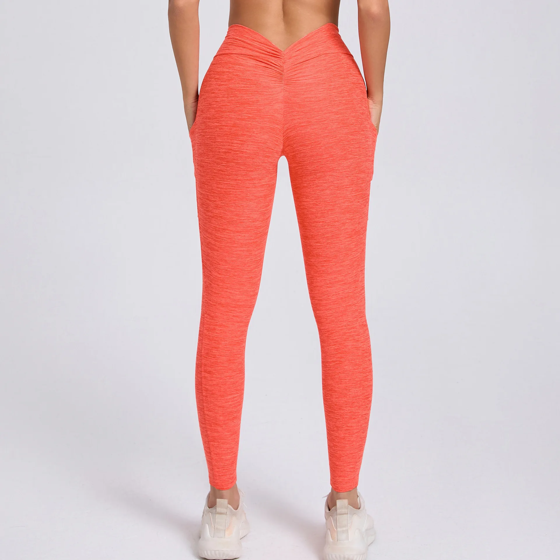 Women Sport Fitness Leggings High Waist Elastic Yoga Pants Training Running Scrunch Butt Gym Leggings Breathable Leggings Female
