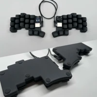 Cheapino V2 teclado dividido con cable Vial de intercambio en caliente teclado mecánico ergonómico juego MX interruptores QMK Firmware pre-soldado Kit de bricolaje