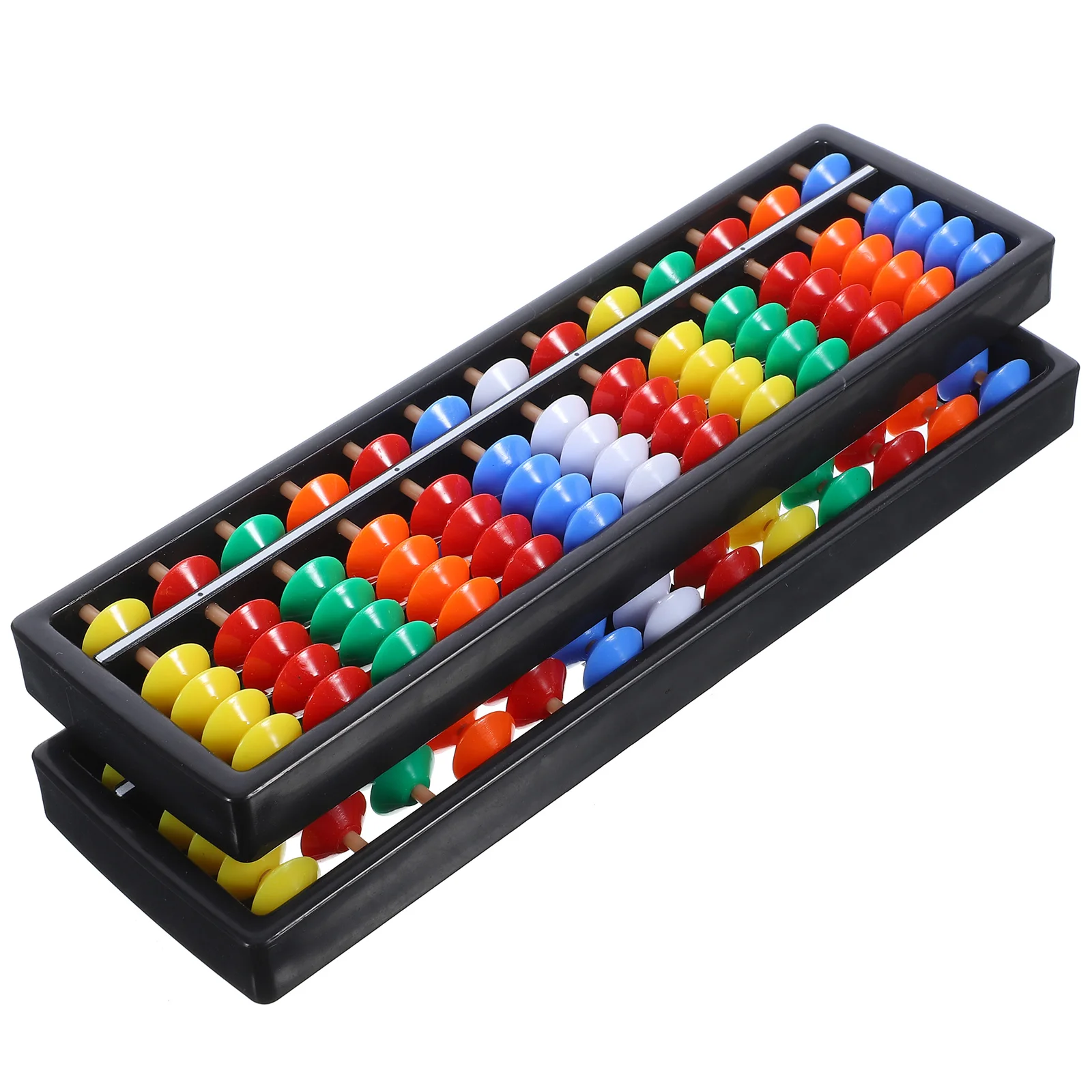 

2pcs Plastic Abacus Kids Teaching Aids Counting Toys 13 Digits Math Tools Chinese Arithmetic Bead Calculator Student