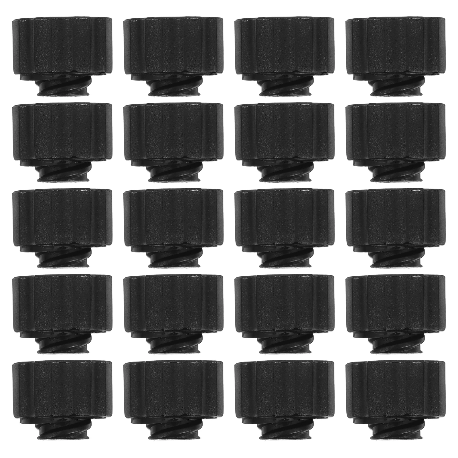 

40 Pcs Plug Cap Bearing Grease Syringe Black Plastic Colostrum Collector Mother