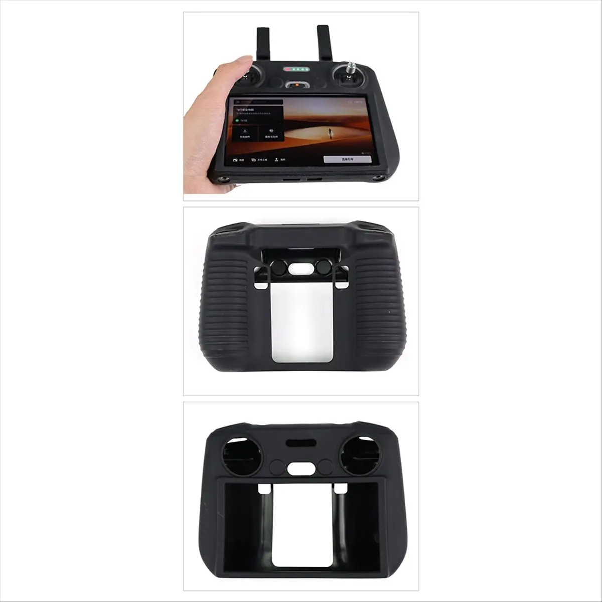 Drone Silicone Case for Mini 3/Mini 4 Pro/Air 3S/ 3 Pro/Flid RC Remote Control Scratch Proof Protective Cover A