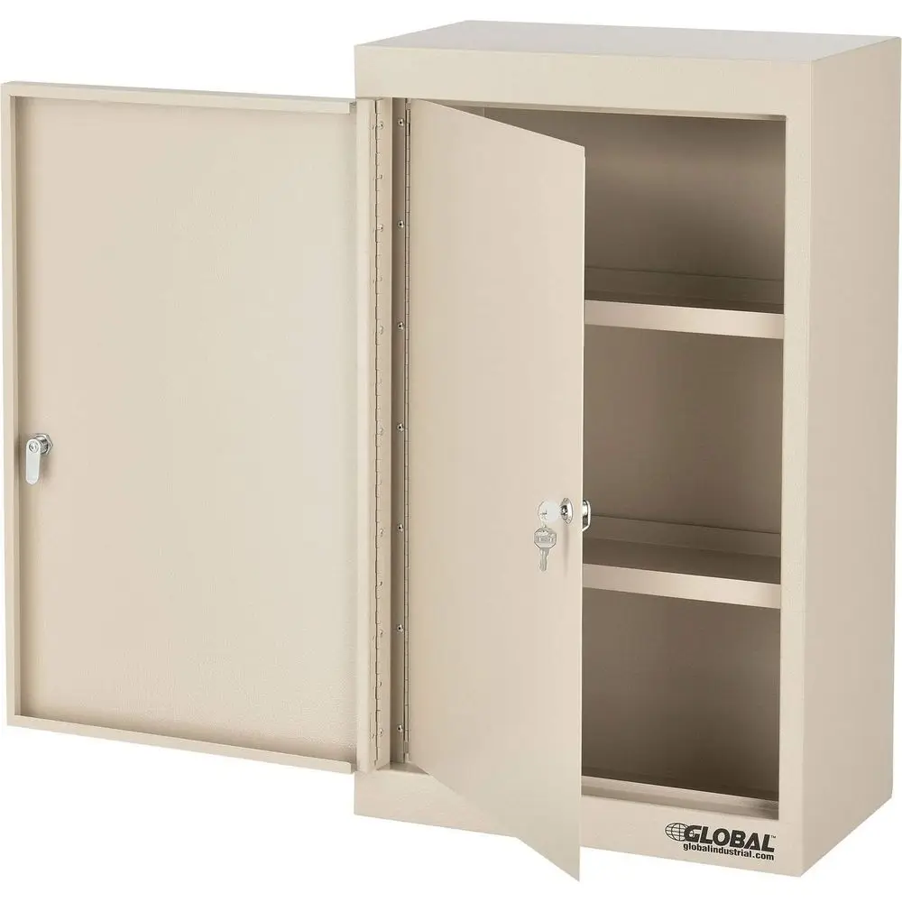 

Double-Door Narcotics Cabinet, 18W x 10D x 30H, Beige, Ideal for Medical Offices, Patient Rooms, Hospitals, Labs
