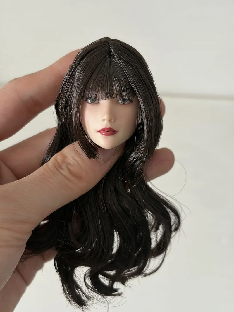 1/6 Scale Anime Girl Yuki Movable Eyes Head Sculpt Carving Model Fit 12'' Female Soldier Pale Action Figure Body Dolls view 4