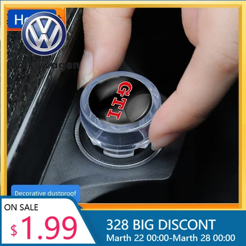 

VW New Car Cigarette Lighter Cap Auto Lighter Dust Proof Cover Accessories For Volkswagen GTI Amarok Teramont Touran Phaeton Sha