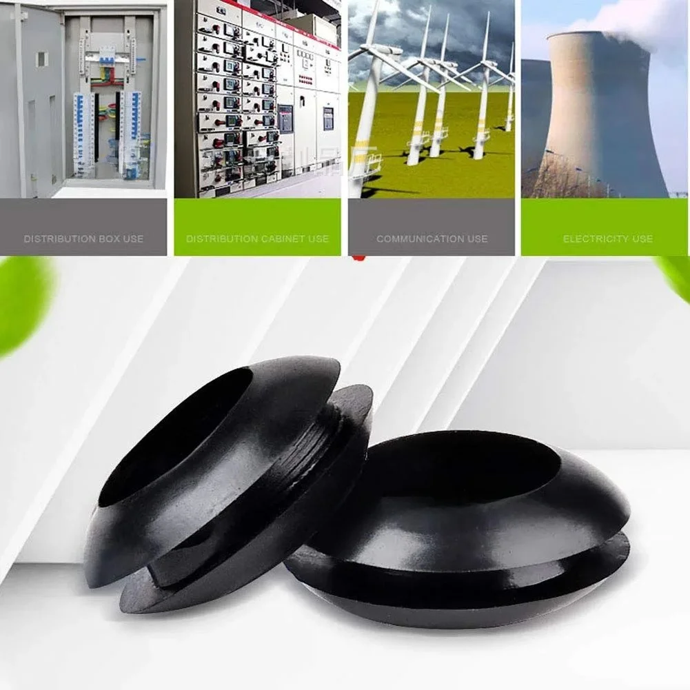 260pc Rubber Grommet Kit for Cable Sealing Edge Guarding and Vibration Dampening in Automotive RV and Lighting Installations