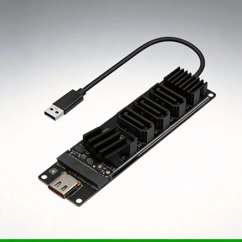 U55C Plugs Play 5 Port SATA3 Expansion Card JMS580 Chipset Wide Compatibility for Systems