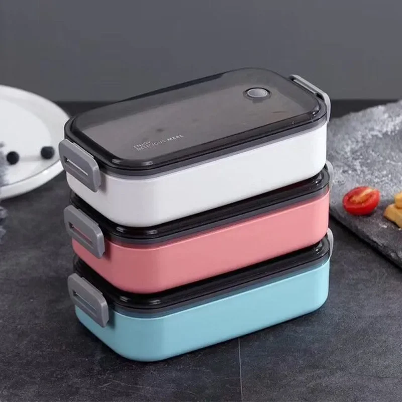 Microwave Oven Lunch Box Leakproof Portable High Capacity Bento Box Travel Hiking Office Camping School Kids Food Container