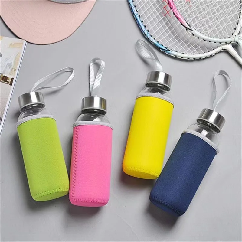 550ml Travel bottle Car Shatterproof hand Portable Glass Water Bottle new arrival Worldwide Store