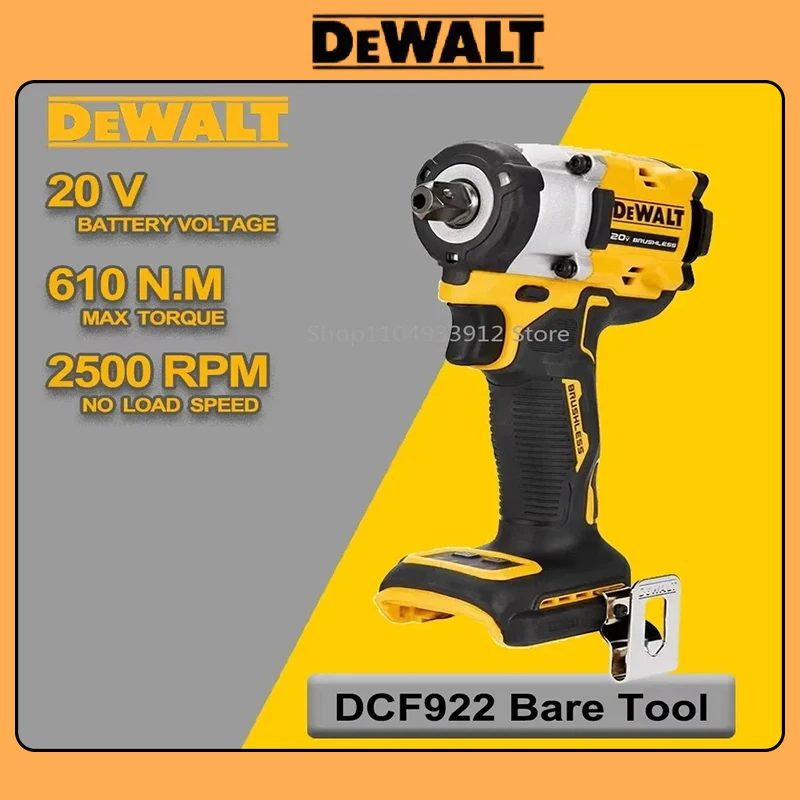 

Dewalt DCF922 610 Нм Бесщеточный ударный гайковерт Аккумуляторный пилотный электрический ключ с большим крутящим моментом и переменной скоростью 20 В Аккумуляторные инструменты