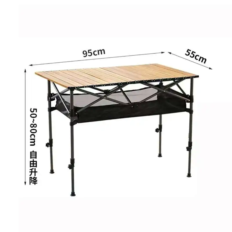 Outdoor Folding Table Can Raised And Lowered Portable Camping Picnic Complimentary Storage Bag Mesa Plegable Outdoor Furniture