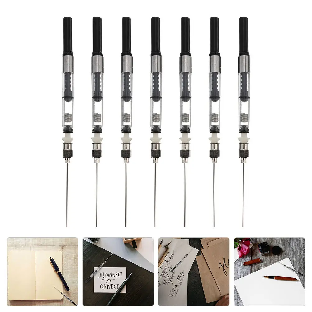 

Набор из 7 преобразователей для перьевых ручек: высококачественный материал, система плавной подачи чернил для офиса и школы