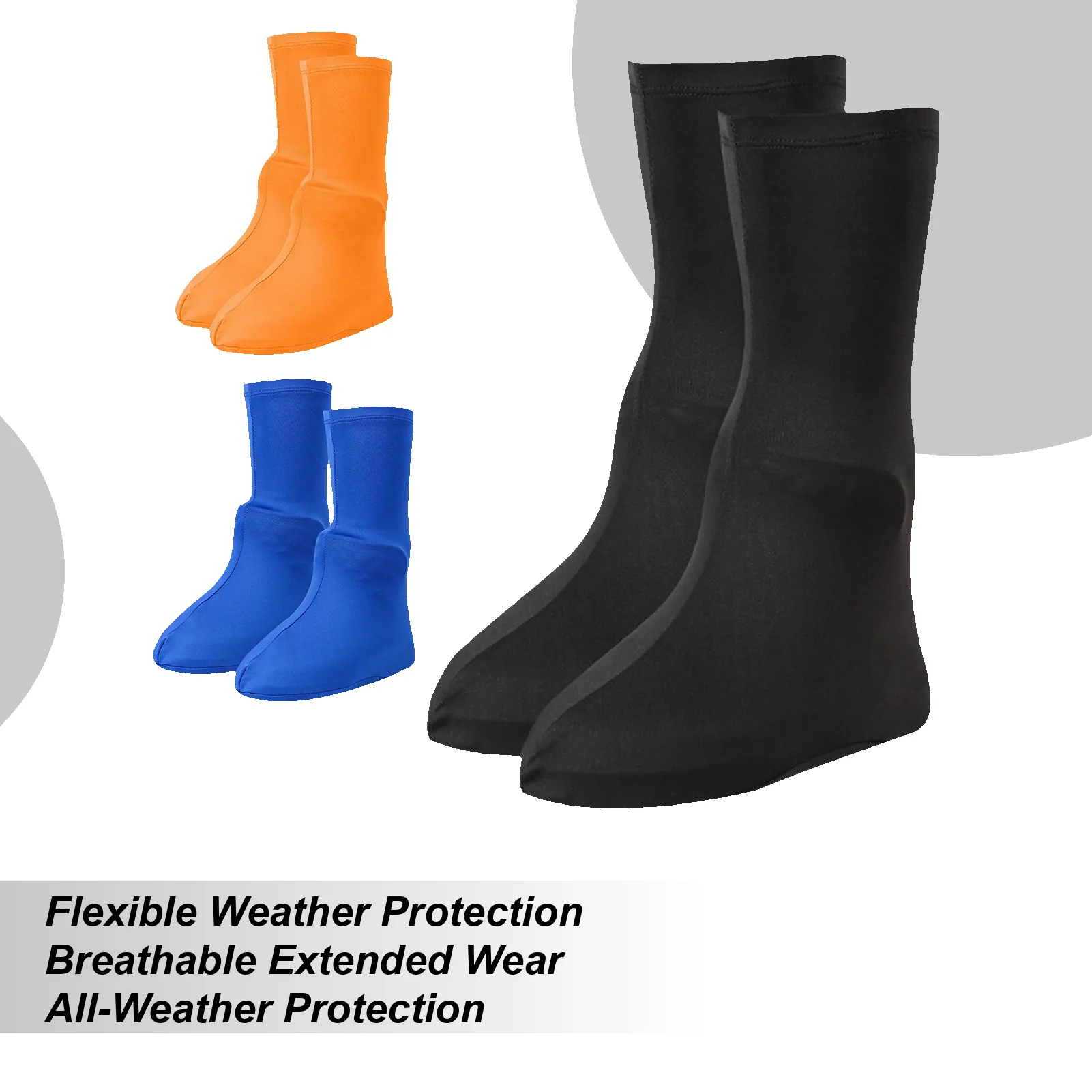 Rain Cover For Shoes Non-Slip Reusable Elastic Boot Overshoes Waterproof Boot Covers For Outdoor Hiking Work Climbing Camping