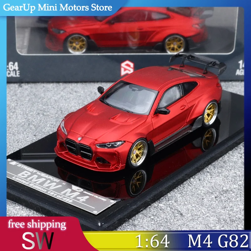 

SW 1:64 BMW M4 G82 Diecast Car Model GT3 Body Kit Widebody Alloy Collectible Display Partially in Stock Model Toys