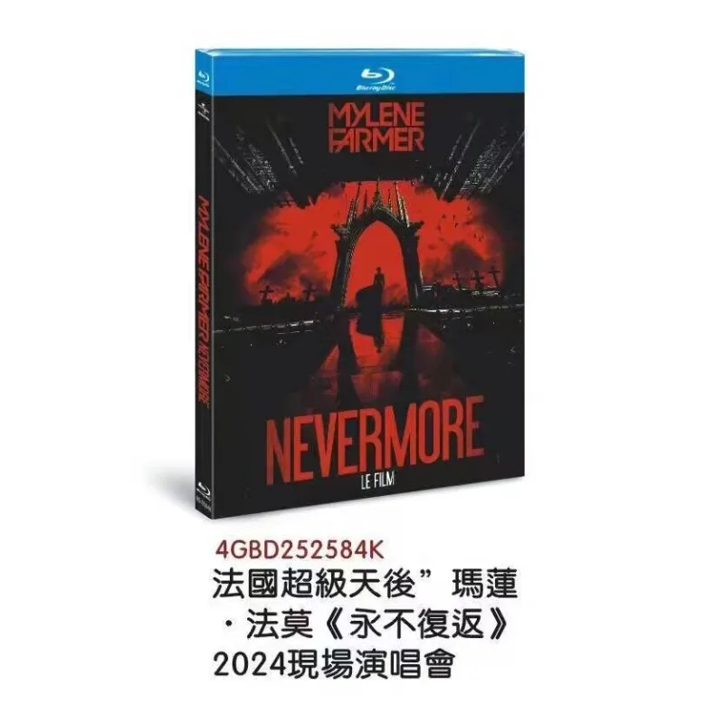 

Mylène Farmer NEVERMORE 2024 Live concert:1-Disc Blu-ray disc All Region New Box Set New Box Set Sealed