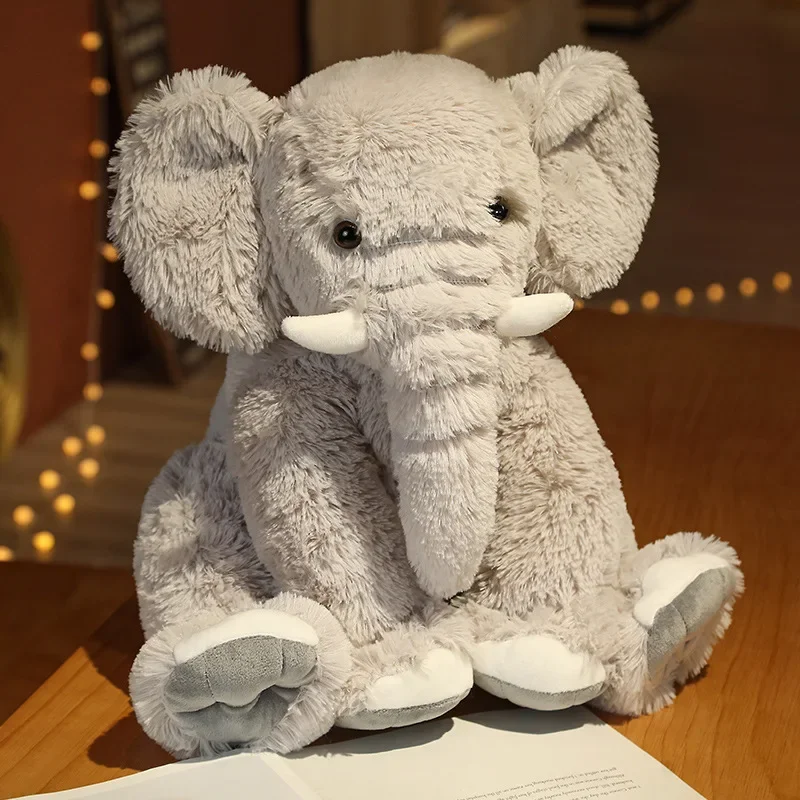 Cartoon Plush Elephant Toy Soft Stuffed Animal Baby Accompany Doll Kids Hug Pillows Children Room Decoration Birthday Present