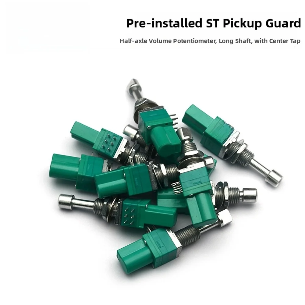 Guitar Potentiometer B50K Double Balanced Stacked Push-pull Half-Axis Volume Potentiometer Long-Axis Mid-Point Guitar Accessory