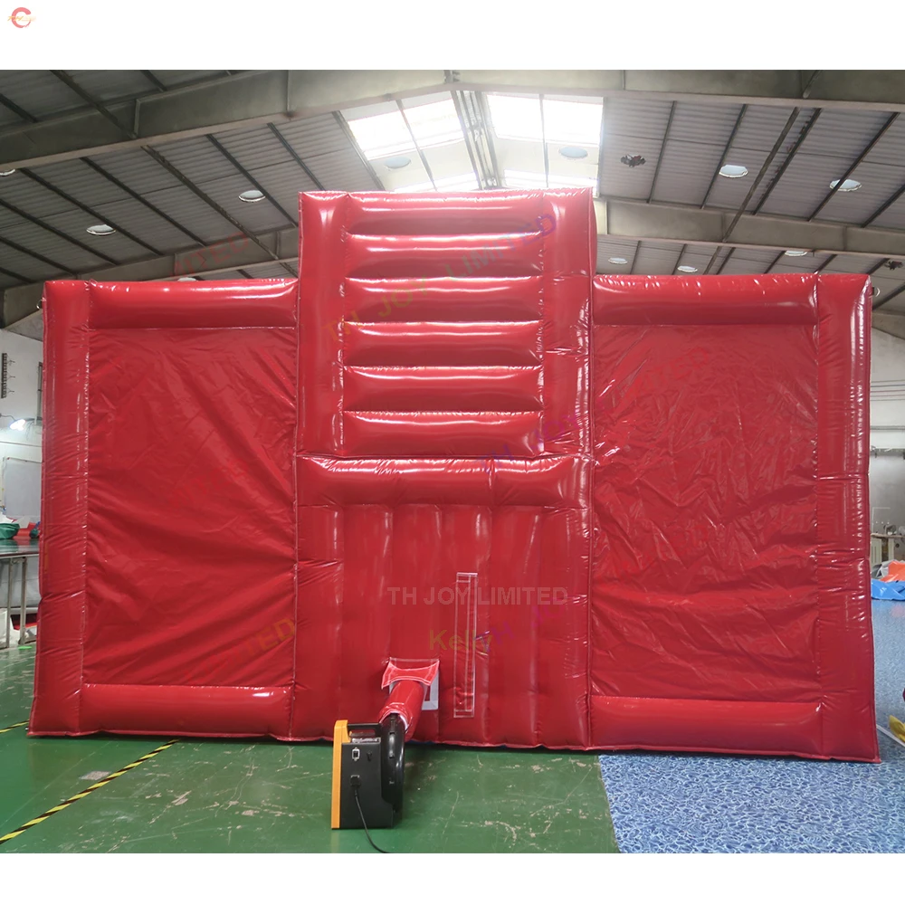 Comercial 3 em 1 bola de tiro inflável carnaval jogo brinquedos rugby objetivo futebol basquete jogar jogos infláveis da construção da equipe