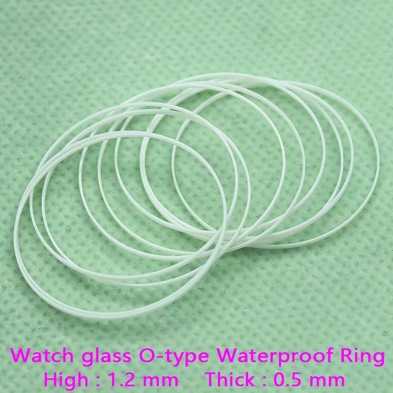 2/5 PCS Weiß Uhr Glas Wasserdichte Dichtungen Ring Durchmesser 25mm-36,5mm Hohe 1,2 MM Dicke 0,5 MM Uhrengehäuse Wasserdichte Dichtung Ring Teile – Detail 2