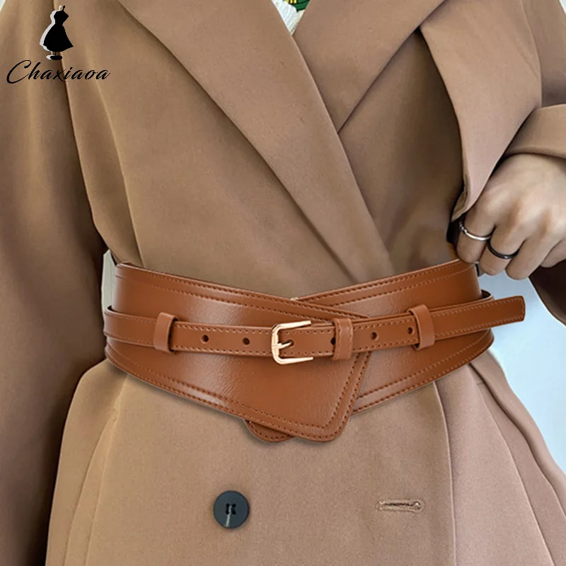 Cinture larghe dimagranti in pelle PU per soprabito, cintura elastica per il corpo per cinture da donna Cinture con cinturino Accessori per cappotti