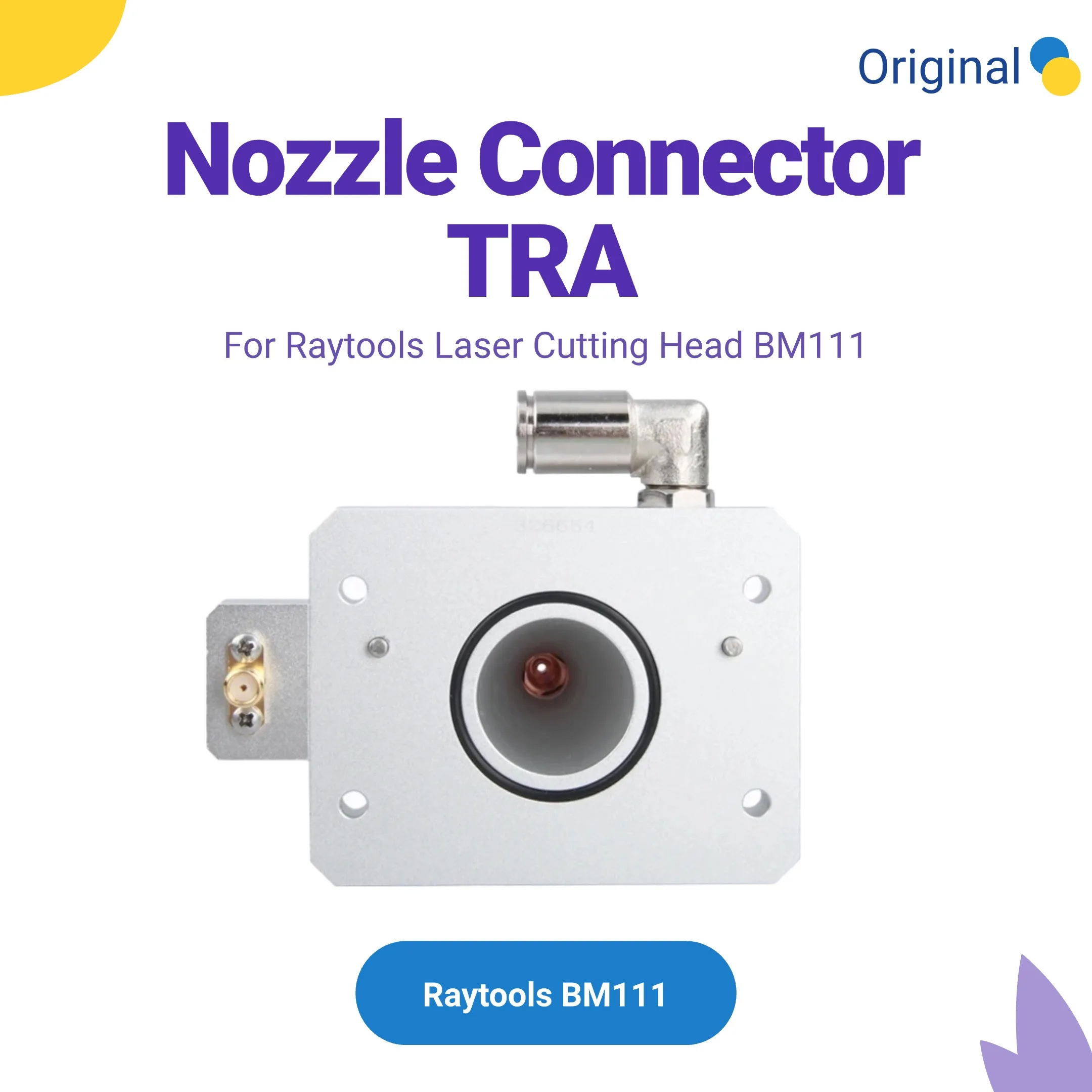 رأس Raytools الأصلي BM111 فوهة موصل TRA 120AG1700B لآلة القطع بليزر الألياف Raytools BM110 BM111