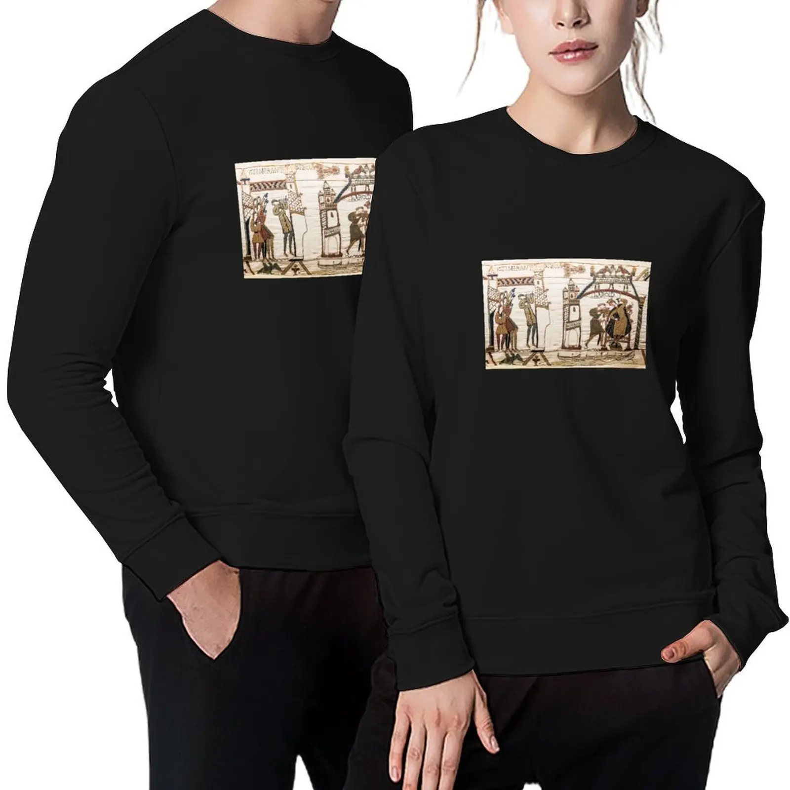 

Bayeux Tapestry, Halley's Comet of 1066, Astronomy Pullover korean clothes tracksuit korean style clothes sweatshirt