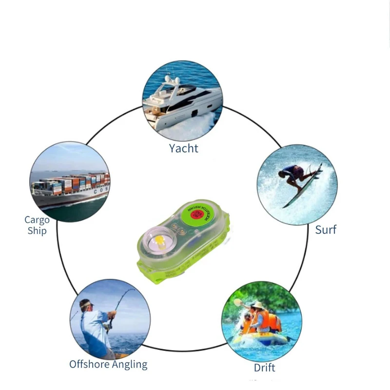 For Adult Child Survival Gear LED Seawater Activated Life Jacket Light Self Lighting Safety Vest Accessory Waterproof Plastic