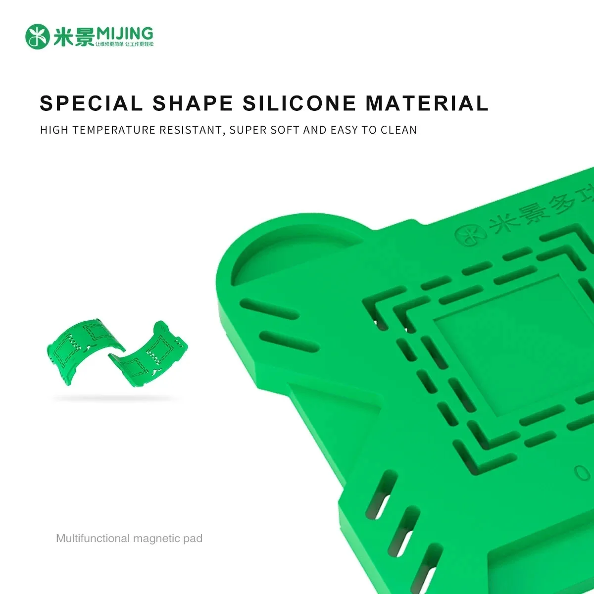 Mijing almohadilla de silicona magnética especial para Chip M22, herramientas de fijación de silicona magnética fuerte para quitar pegamento, ranura personalizada