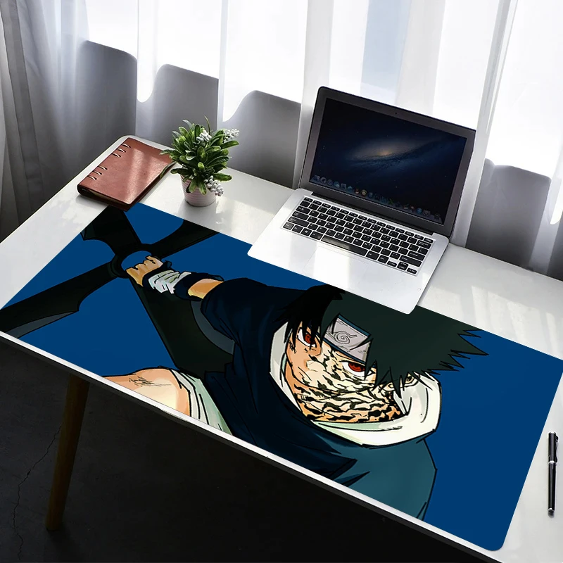

Mouse Pad PC Non Slip Rubber Mousepad Laptop Gamer Cabinet HD Keyboard Pad Office Computer Gaming Naruto Sasuke Desk Mouse Mat